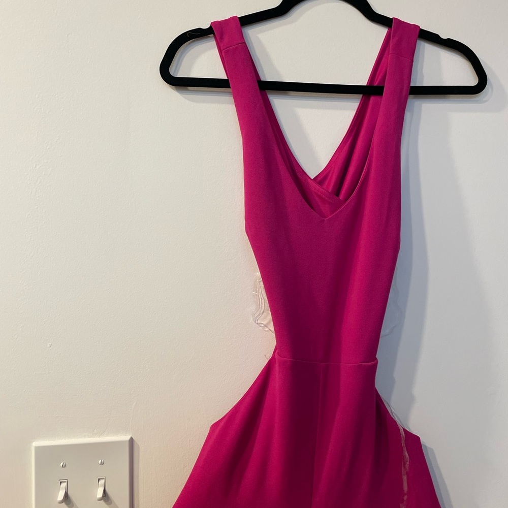 Pink Backless Jumpsuit